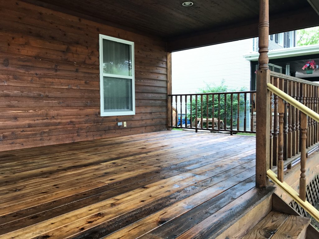 after deck cleaning
